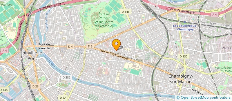 localisation de l'entreprise GOLDEN HOLDING à CHAMPIGNY-SUR-MARNE