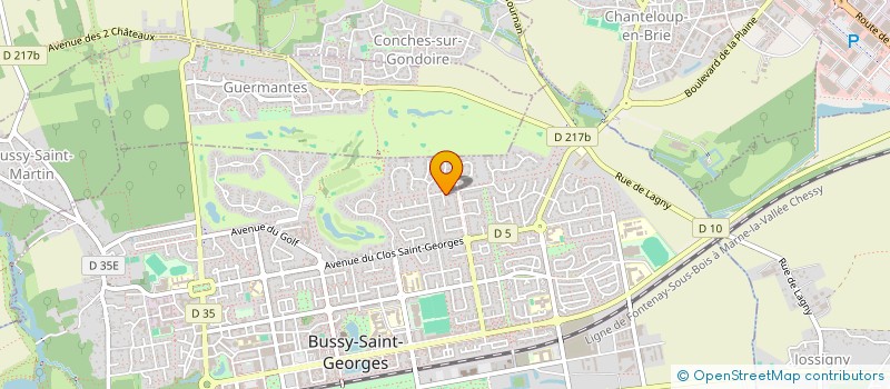 localisation de l'entreprise GOLDEN HOUSE  BUSSY-SAINT-GEORGES