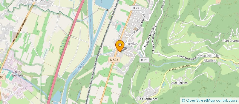 localisation de l'entreprise GOLDEN INVEST  LE CHEYLAS