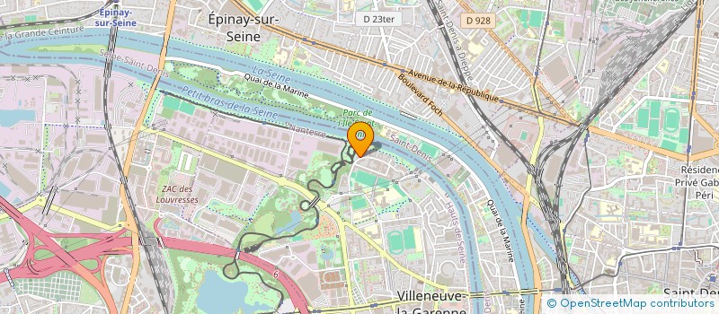 localisation de l'entreprise GOLDEN LABS  VILLENEUVE-LA-GARENNE