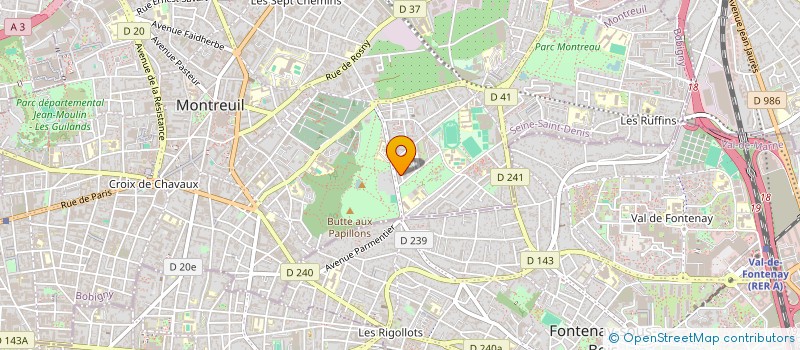 localisation de l'entreprise GOLDEN MOON à MONTREUIL