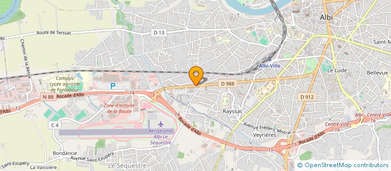 localisation de l'entreprise GOLDEN NUGGET à ALBI