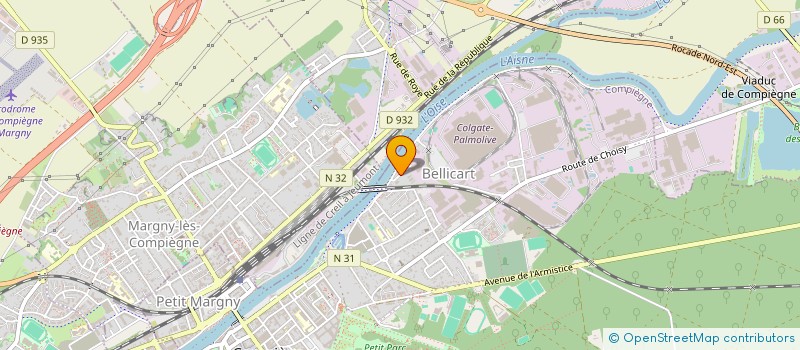 localisation de l'entreprise GOLDEN OBAMI ALEX INTERNATIONAL  COMPIEGNE