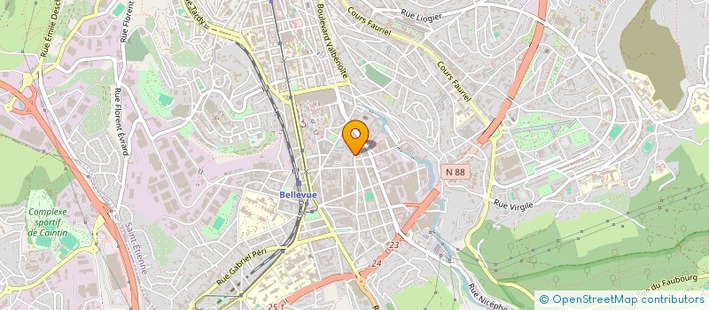 localisation de l'entreprise GOLDEN PEINTURE  SAINT-ETIENNE