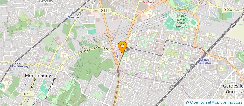 localisation de l'entreprise GOLDEN PIECES AUTOS  SARCELLES