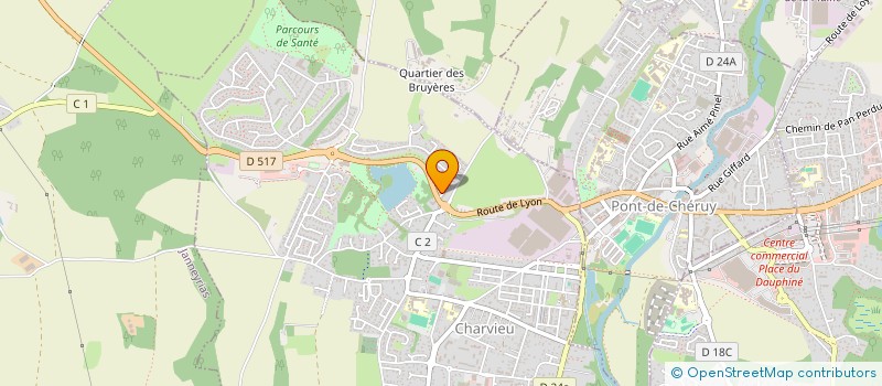 localisation de l'entreprise GOLDEN POLE  CHARVIEU-CHAVAGNEUX