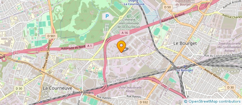 localisation de l'entreprise GOLDEN PRESTIGE à LA COURNEUVE
