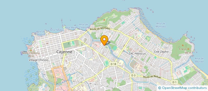 localisation de l'entreprise GOLDEN PRESTIGE  CAYENNE