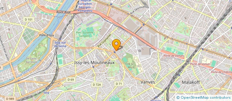 localisation de l'entreprise GOLDEN RATIO à ISSY-LES-MOULINEAUX