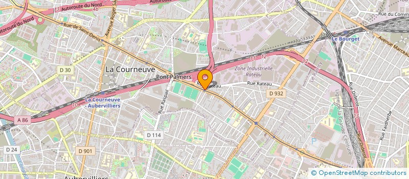 localisation de l'entreprise GOLDEN RECORDS MUSIC à LA COURNEUVE
