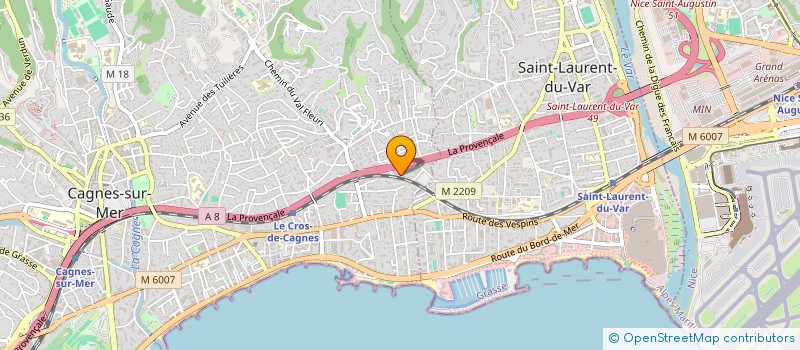 localisation de l'entreprise GOLDEN RENOV à CAGNES-SUR-MER