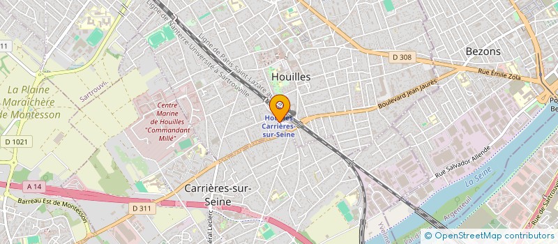 localisation de l'entreprise GOLDEN'S VIDEO à HOUILLES