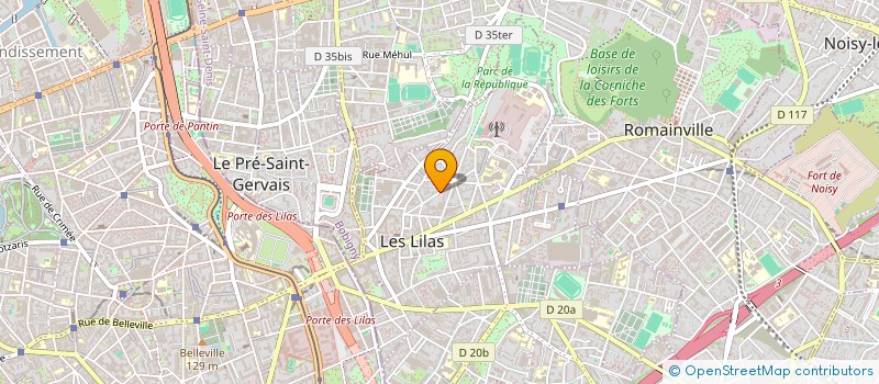 localisation de l'entreprise GOLDEN SENIOR à LES LILAS
