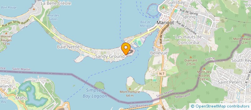 localisation de l'entreprise GOLDEN STARS FLYING HIGHT  SAINT-MARTIN