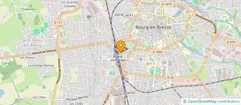 localisation de l'entreprise GOLDEN TOMMY'S à BOURG-EN-BRESSE