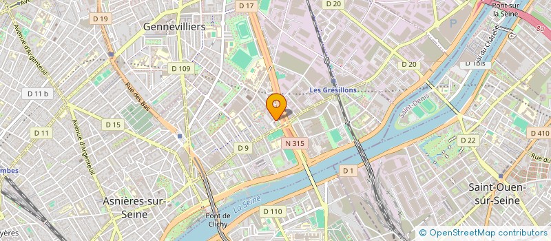 localisation de l'entreprise GOLDEN TRANS à GENNEVILLIERS