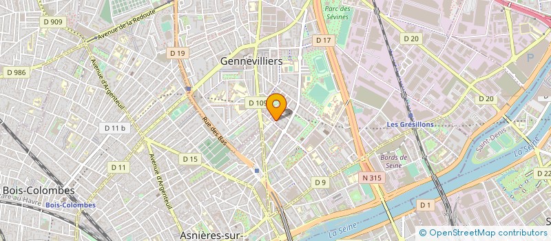localisation de l'entreprise GOLDEN TRANSPORT LOGISTIQUE à GENNEVILLIERS