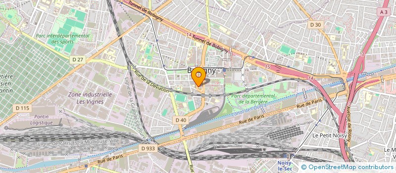 localisation de l'entreprise GOLDEN TRANSPORT VTC  BOBIGNY