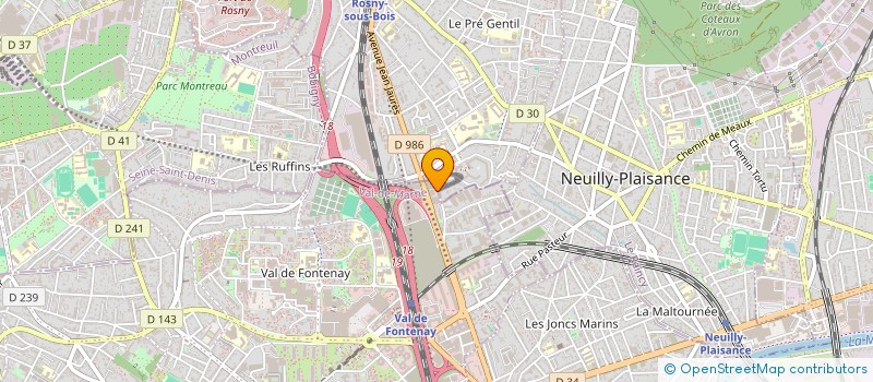 localisation de l'entreprise GOLDEN TRANSPORTS SERVICES à FONTENAY-SOUS-BOIS