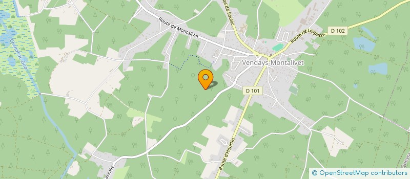 localisation de l'entreprise GOLDEN VINTAGE MAROQUINERIE  VENDAYS-MONTALIVET