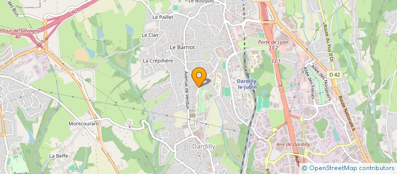 localisation de l'entreprise GOLDEN WASH  DARDILLY