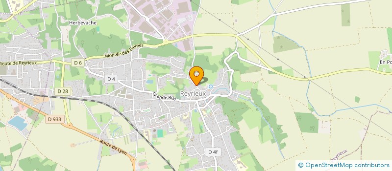 localisation de l'entreprise GOLDENBERG HOLDING à REYRIEUX