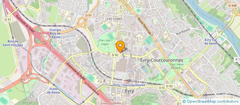 localisation de l'entreprise GOLDENBUSINESS à EVRY-COURCOURONNES
