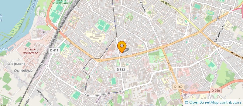 localisation de l'entreprise GOLDENHOUR. à ANGERS