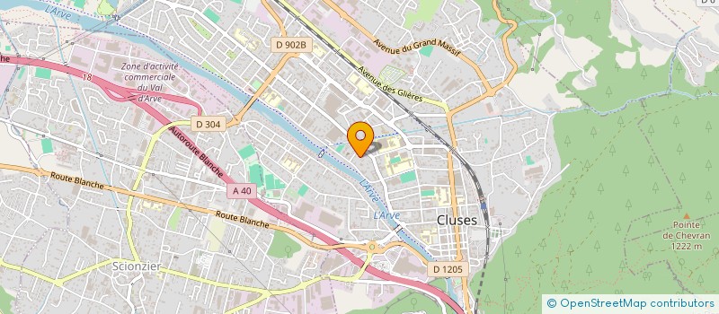 localisation de l'entreprise GOLDENKEYS CONCIERGERIE  CLUSES