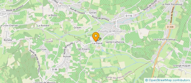 localisation de l'entreprise GOLDERY CONSULTING à PORTE-DES-PIERRES-DOREES