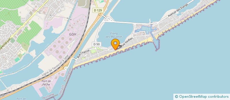 localisation de l'entreprise GOLDFISH à FRONTIGNAN