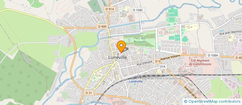 localisation de l'entreprise GOLDI ET QUADE  LUNEVILLE