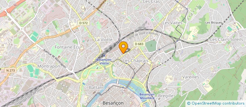 localisation de l'entreprise GOLDI & N.O à BESANCON