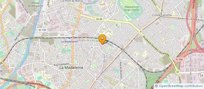 localisation de l'entreprise GOLDING à MARCQ-EN-BARŒUL