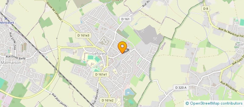 localisation de l'entreprise GOLDING BAT à LEFOREST