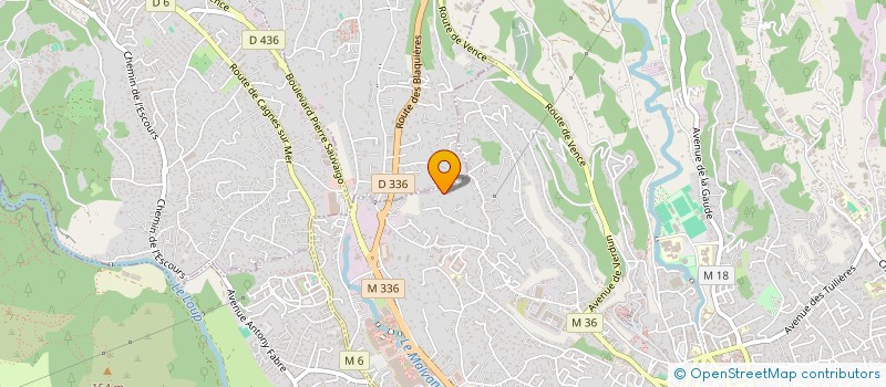 localisation de l'entreprise GOLDINVEST à CAGNES-SUR-MER