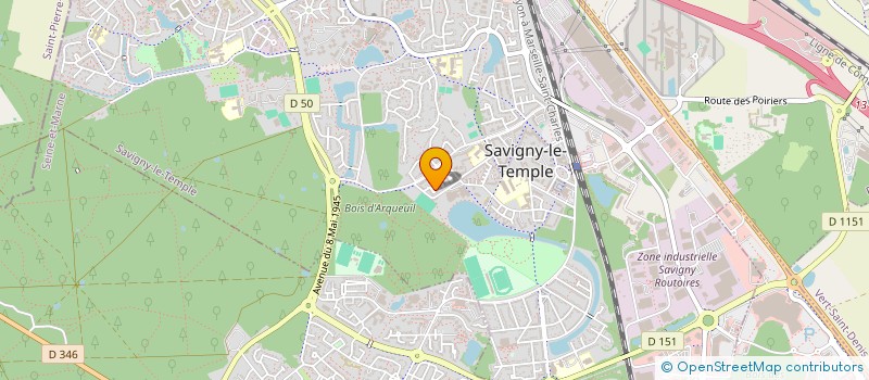localisation de l'entreprise GOLDML à SAVIGNY-LE-TEMPLE