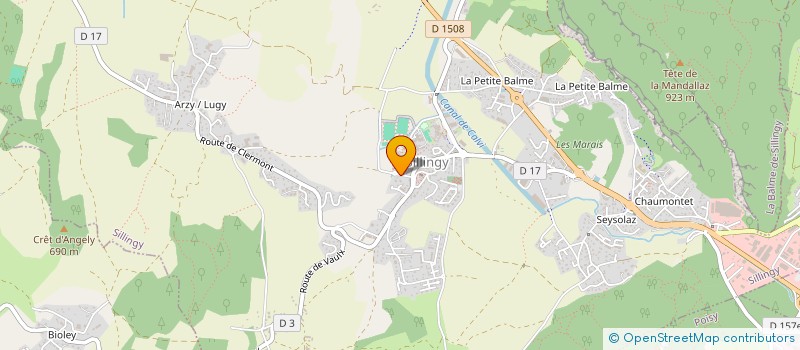 localisation de l'entreprise GOLDORAIN  SILLINGY