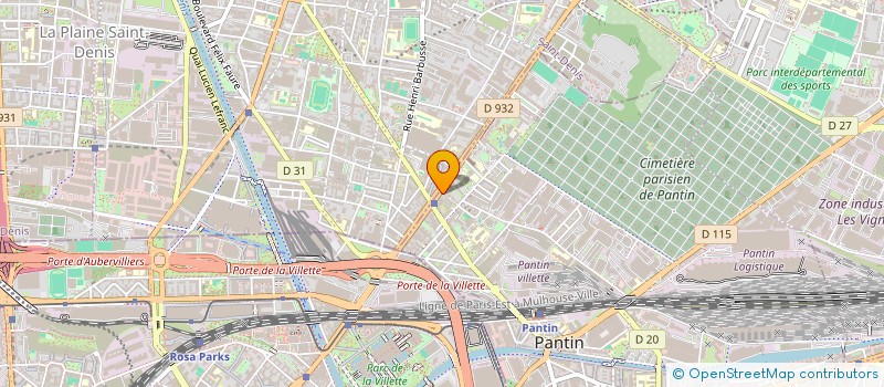 localisation de l'entreprise GOLDRESS à PANTIN