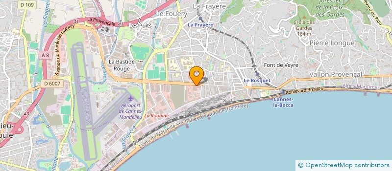 localisation de l'entreprise GOLDSAM  CANNES