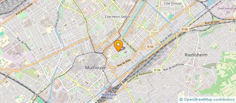 localisation de l'entreprise GOLDSCHMIDT-LEHMANN ET BOCKEL-MAYER  MULHOUSE