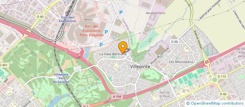 localisation de l'entreprise GOLDTRANS  VILLEPINTE