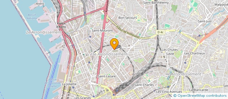 localisation de l'entreprise GOLDWAY à MARSEILLE
