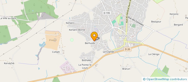 localisation de l'entreprise GOLDWING CLUB BRETAGNE PAYS DE LOIRE  SURZUR