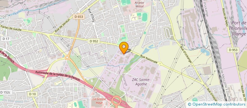 localisation de l'entreprise GOLDY  FLORANGE