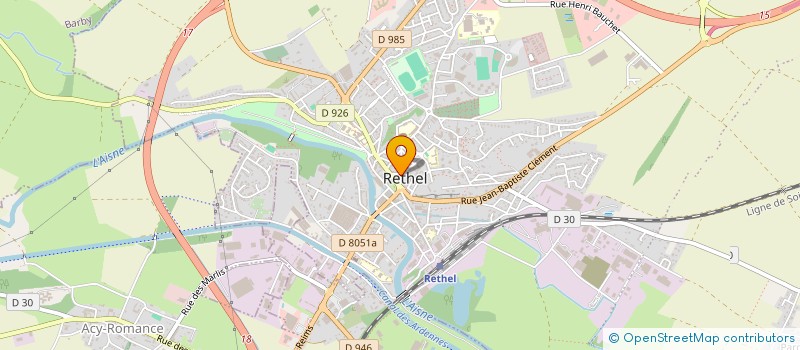 localisation de l'entreprise GOLEC THIRIET  RETHEL