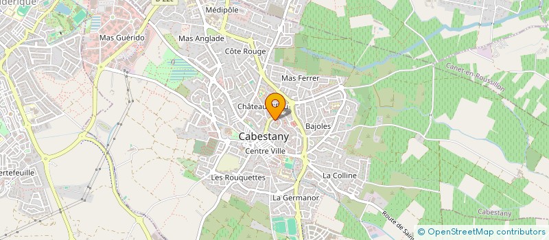 localisation de l'entreprise GOLEM  CABESTANY