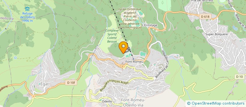 localisation de l'entreprise GOLF ALTITUDE  FONT-ROMEU-ODEILLO-VIA