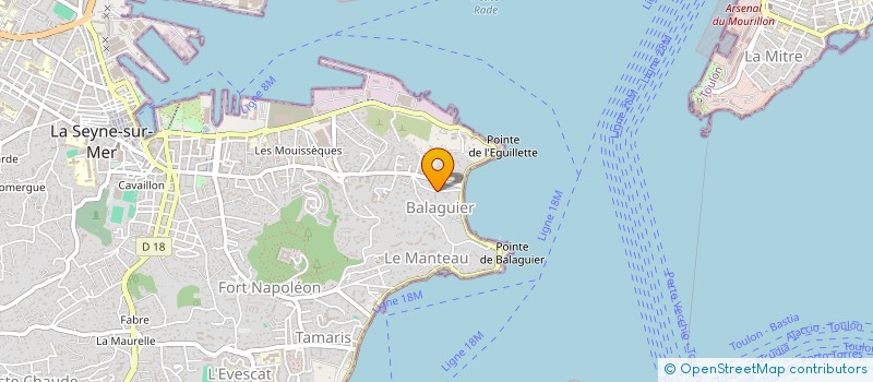 localisation de l'entreprise GOLF AZUR à LA SEYNE SUR MER