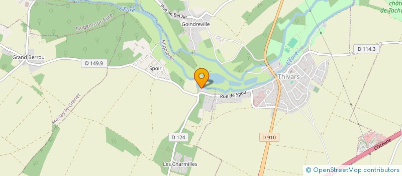 localisation de l'entreprise GOLF CHARTRES - FONTENAY à FONTENAY-SUR-EURE